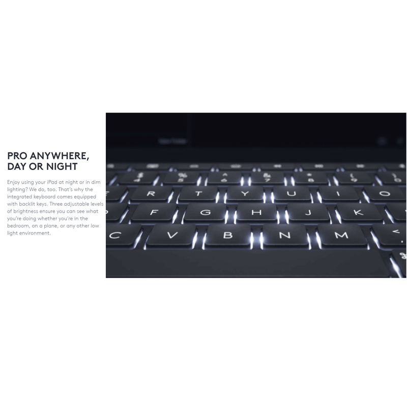 Logitech Slim Folio Pro KeyBoard Case Flip For iPad Pro 12.9" Inch 4th & 3rd Generation 920-009722 - SuperOffice