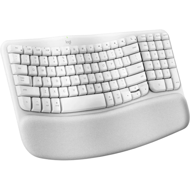 Logitech Wave Keys for Mac Ergonomic Wireless Keyboard Off-White 920-012411 - SuperOffice