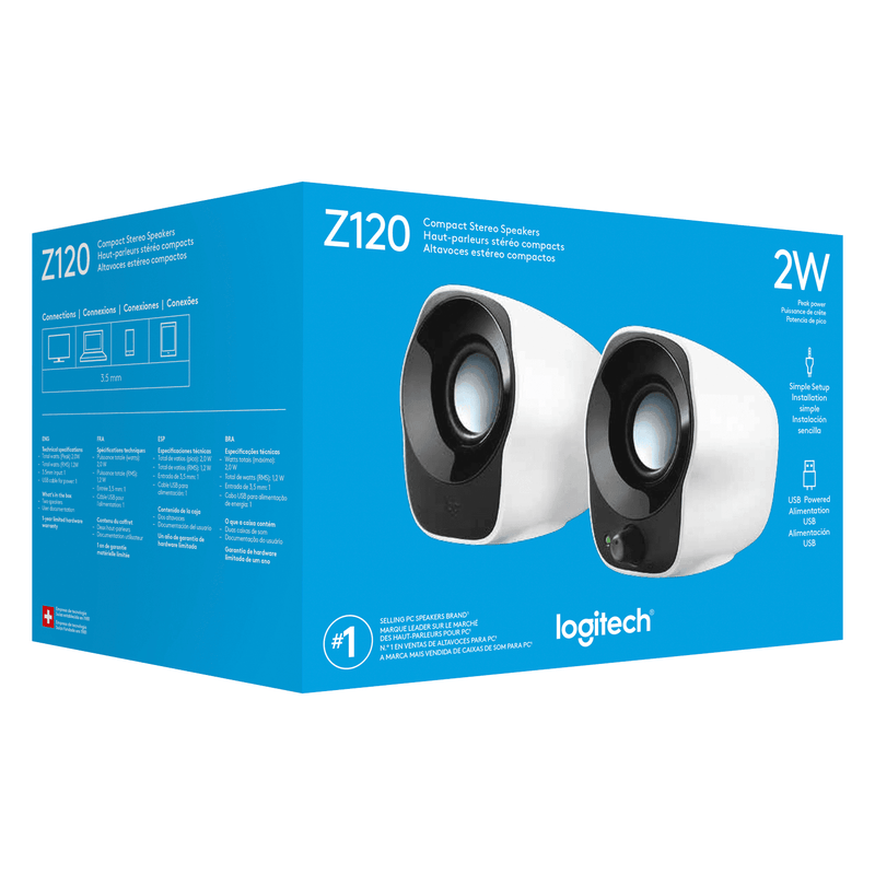 Logitech Z120 Compact Stereo Computer USB Speakers 980-000514 - SuperOffice