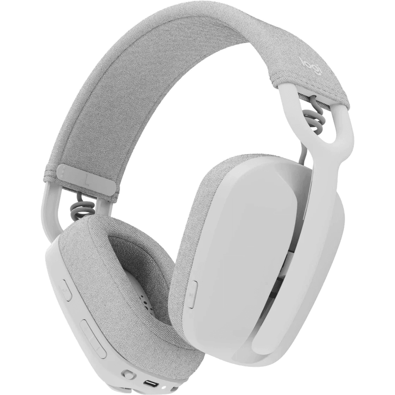 Logitech Zone Vibe 100 Bluetooth Wireless Headset Headphones Microphone White 981-001220 - SuperOffice