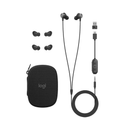 Logitech Zone Wired Earphones Earbuds Microphone Case Multi-Connect 981-001095 - SuperOffice