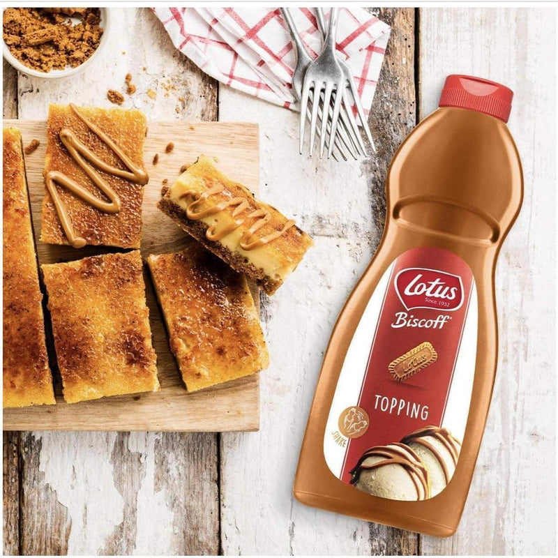 Lotus Biscoff Caramel Topping Sauce Syrup Bottle 1kg Pack 4 (4 Pack) 15410126026969 - SuperOffice