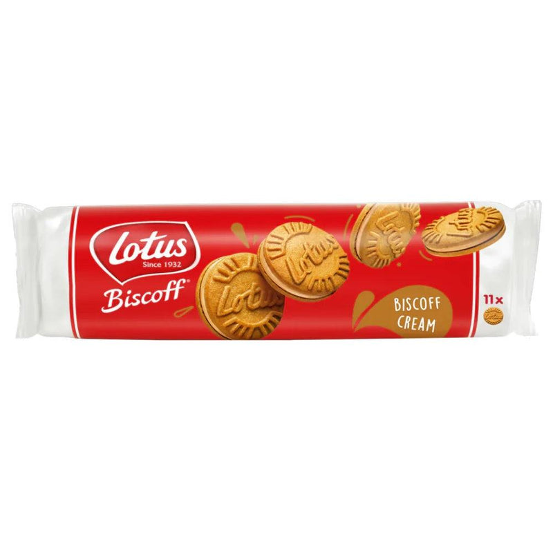 Lotus Biscoff Sandwich Biscuits Biscoff Cream Caramel 110g Pack 4 15410126676362 (Biscoff) - SuperOffice