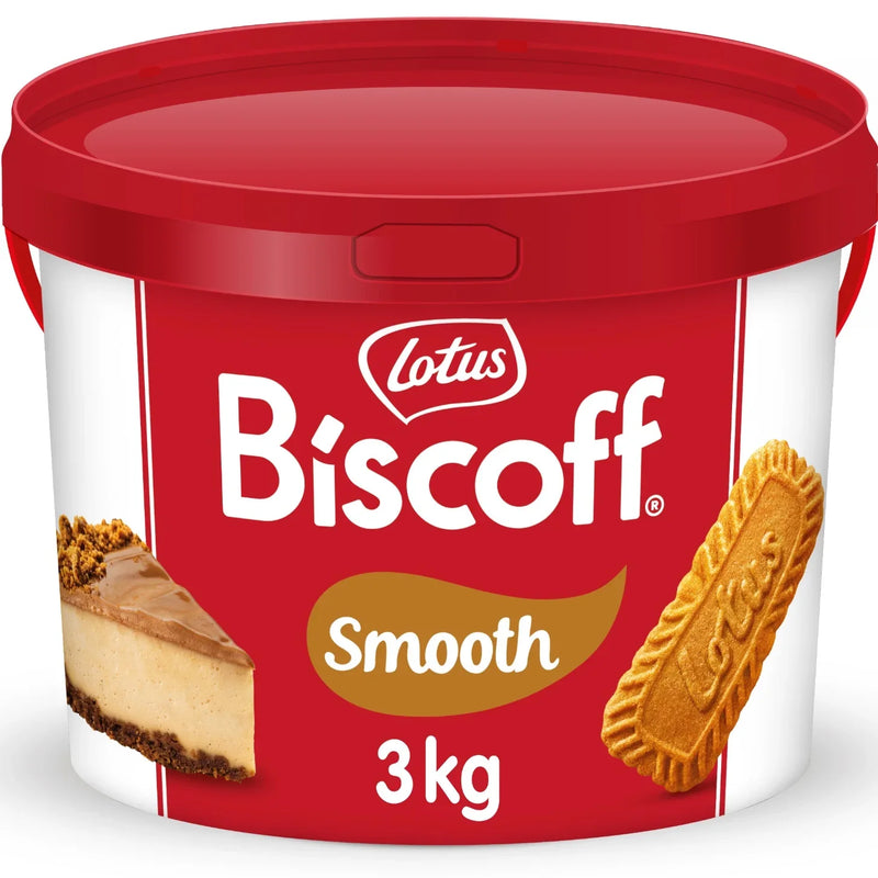 Lotus Biscoff Spread Smooth Caramel 3kg Bulk Tub 213624 - SuperOffice