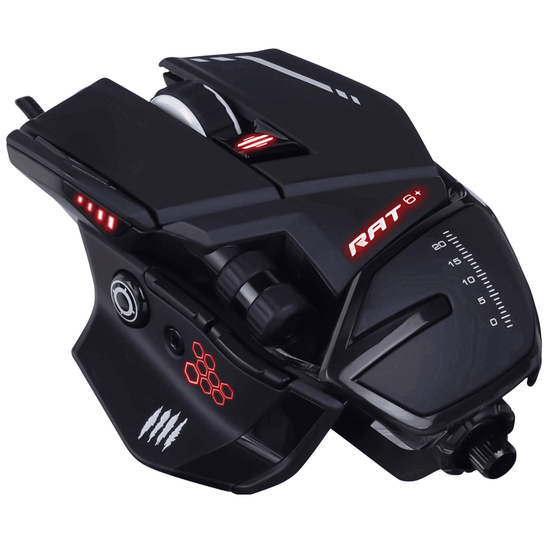 Mad Catz R.A.T 6+ USB Gaming Mouse Ergonomic MR04DCAMBL000 - SuperOffice