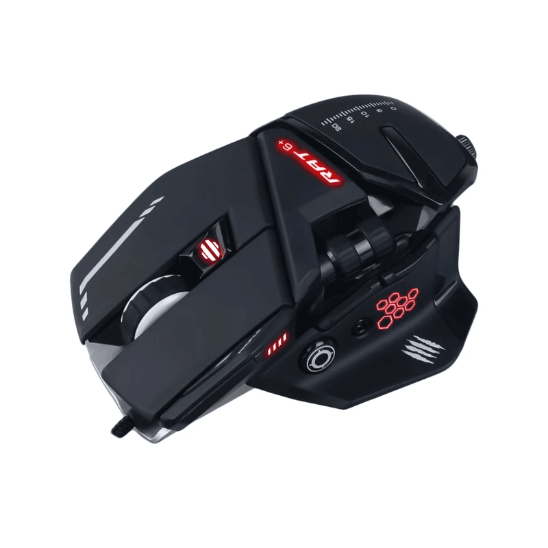 Mad Catz R.A.T 6+ USB Gaming Mouse Ergonomic MR04DCAMBL000 - SuperOffice
