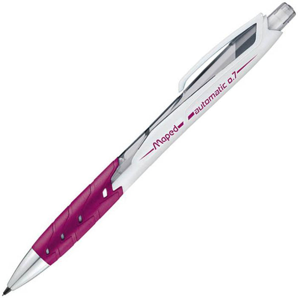 Maped Auto Mechanical Pencil With Eraser 0.7Mm Pink Box 12 8559936 - SuperOffice