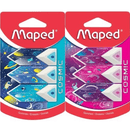 Maped Cosmic Erasers Rubbers Pink/Blue Triangular 6 Pack 8119518 (2 Pack Pink/Blue) - SuperOffice