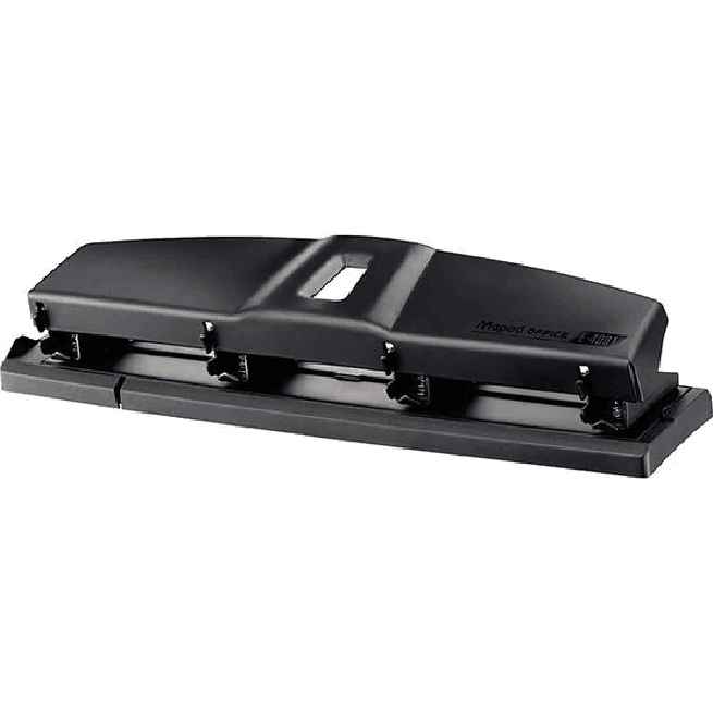 Maped Essentials 4 Hole Punch 12 Sheet Black 8400111 - SuperOffice
