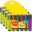 Maped Fluo Peps Highlighter Wallet 6 Pack 4 8742557 (4 Sets) - SuperOffice