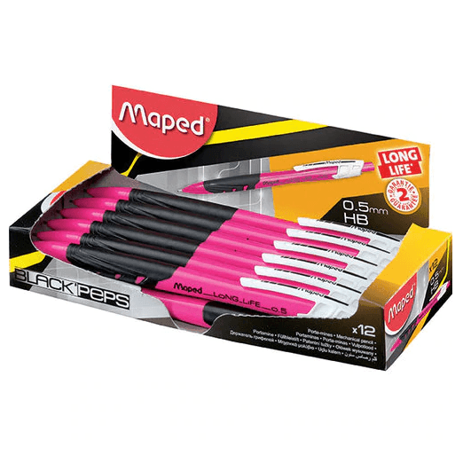 Maped Long Life Mechanical Pencil 0.5mm Pink Box 12 8564036 - SuperOffice