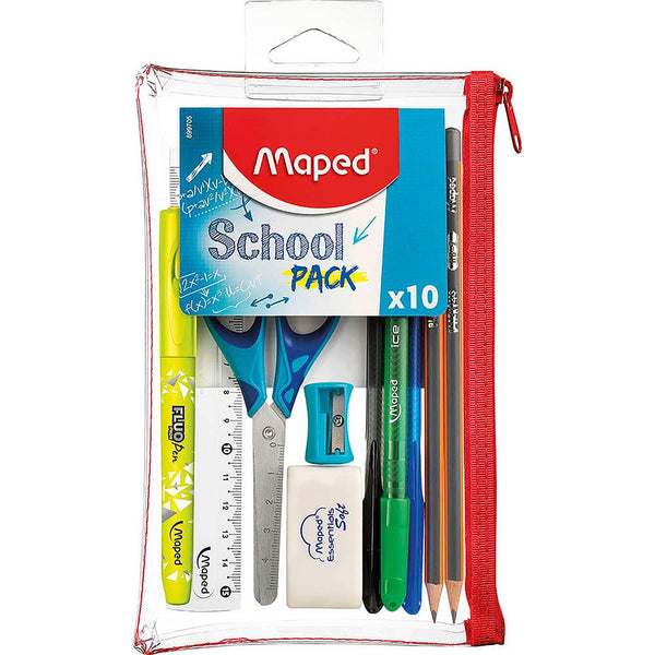 Maped School Pack Transparent Pack 10 8899705 - SuperOffice