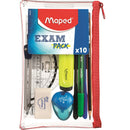 Maped Stationery Exam Pack Set Transparent Clear Case 8899704 - SuperOffice