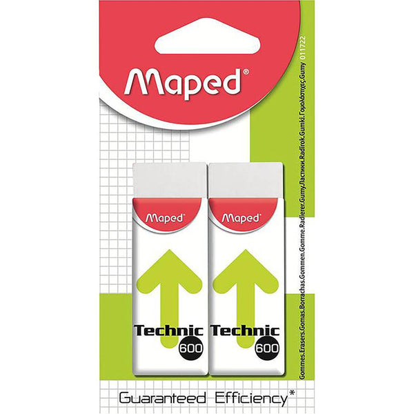 Maped Technic 600 Eraser Pack 2 8116068 - SuperOffice