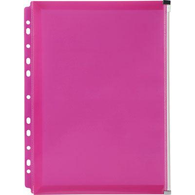 Marbig Binder Pocket Zip Closure A4 Pink 2025709 - SuperOffice