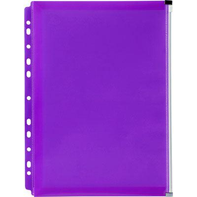 Marbig Binder Pocket Zip Closure A4 Purple 2025719 - SuperOffice