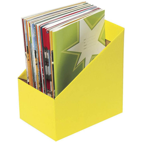 Marbig Book Box Large Yellow Pack 5 8005805 - SuperOffice