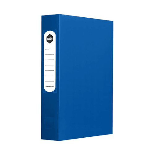 Marbig Box File Button Closure 60mm A4 Blue 2009801 - SuperOffice