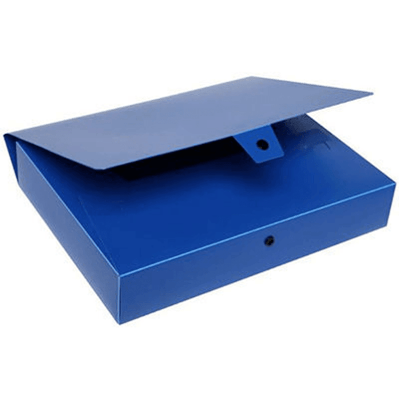 Marbig Box File Button Closure 60mm A4 Blue Box 10 2009801 (Box 10) - SuperOffice