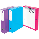 Marbig Box File Heavy Duty 75mm Foolscap Blue Pack 4 Filing 8008801A (4 Pack) - SuperOffice