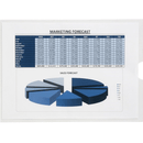 Marbig Card Holder Sheet Document Protector Top Opening A5 Pack 100 BULK 2006600 (10 Pack of 10) - SuperOffice