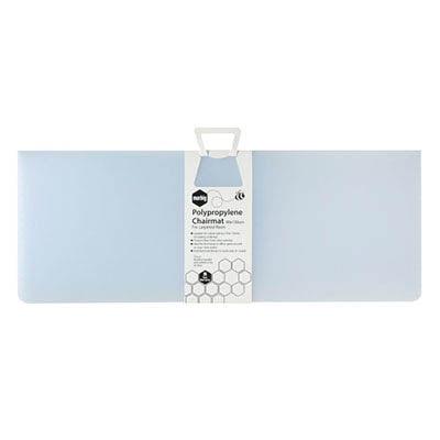 Marbig Chairmat Polypropylene Rectangular 1200 X 1500Mm Frosty Ice 87136 - SuperOffice