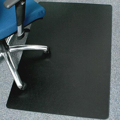 Marbig Chairmat Polypropylene Rectangular 900 X 1200Mm Black 87130 - SuperOffice