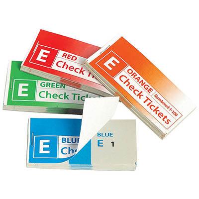 Marbig Check/Raffle Tickets Assorted Pack 4 48102 - SuperOffice