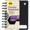 Marbig Chunky Notebook 400 Page 112x140mm Black 17190F - SuperOffice