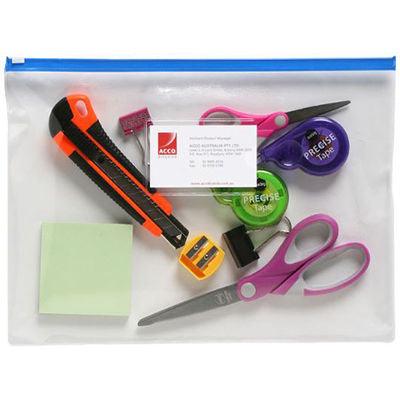 Marbig Clear Case Wallet Zip Closure B4 Assorted 9009099 - SuperOffice