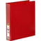 Marbig Clear View Insert Ring Binder 3D 38Mm A4 Red 5413003B - SuperOffice