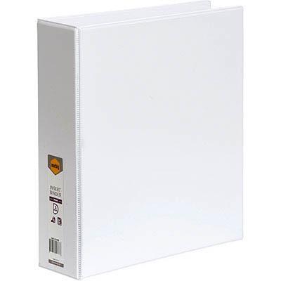 Marbig Clear View Insert Ring Binder 3D 50Mm A4 White 5423008B - SuperOffice