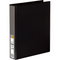 Marbig Clear View Insert Ring Binder Folder 2D 38mm A4 Black Box 12 5412002B (Box 12) - SuperOffice