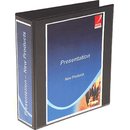 Marbig Clearview Lever Arch Insert File 75mm A4 Black Box 15 Folder 6405002 (Box 15) - SuperOffice