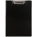 Marbig Clipfolder Clip Board PVC Flap A4 Black 20 Pack 4300002 (20 Pack) - SuperOffice