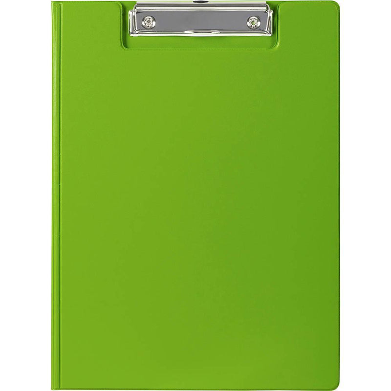 Marbig Clipfolder Clipboard PE A4 Lime Green Pack 6 4300604A (6 Pack) - SuperOffice