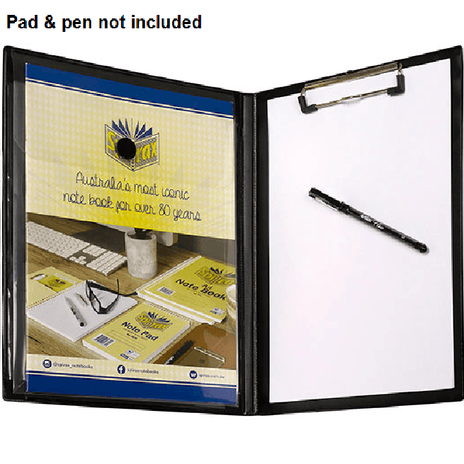 Marbig Clipfolder Insert With Expanding Document Pocket A4 Black 4450002 - SuperOffice