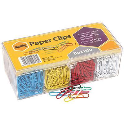 Marbig Coloured Paper Clip Box 800 975262 - SuperOffice