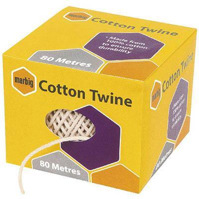 Marbig Cotton Twine 80m Ball 845601A - SuperOffice