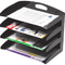 Marbig Desktop Document Tray Organisers Metal 4 Tier Black 86210B - SuperOffice