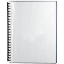 Marbig Display Book Clear Front Refillable 20 Pocket A4 Black 2007202 - SuperOffice
