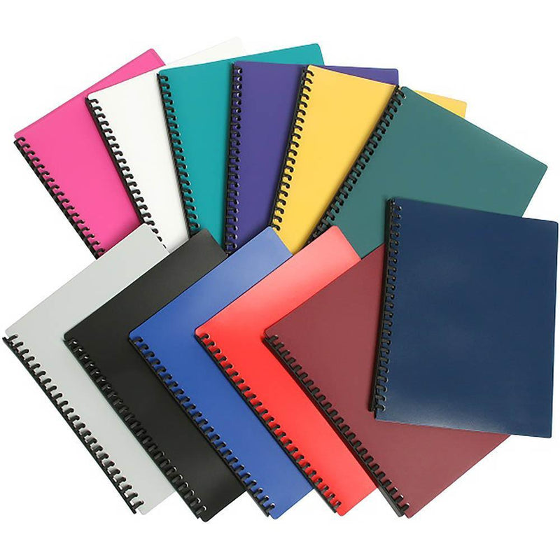 Marbig Display Book Refillable 20 Pocket A4 Assorted Pack 12 2007099 - SuperOffice