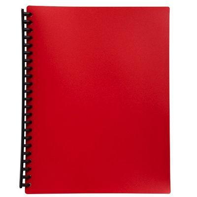 Marbig Display Book Refillable 20 Pocket A4 Red 2007003 - SuperOffice