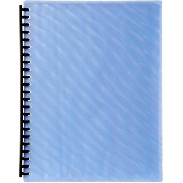 Marbig Display Book Refillable 20 Pocket A4 Shimmer Blue 2005801 - SuperOffice