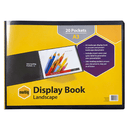 Marbig Display Presentation Book Landscape 20 Pocket Sleeves A3 Black Pack 6 2018702 (6 Pack) - SuperOffice
