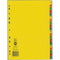 Marbig Divider Manilla 20-Tab A4 Bright Assorted 37170F - SuperOffice