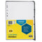 Marbig Divider Manilla 5-Tab A4 White Pack 100 Bulk 37320F (5 Pack Total 100 Sheets) - SuperOffice