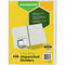 Marbig Divider Unpunched Manilla 5-Tab A4 White 37305F - SuperOffice