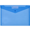 Marbig Doculope Folder Wallet Button Closure A4 Translucent Blue Pack 10 2015001 (Pack 10) - SuperOffice