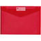 Marbig Doculope Folder Wallet Button Closure A4 Translucent Red Pack 10 2015003 (10 Pack) - SuperOffice